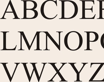 Alphabet Stencils - UPPERCASE Letters - Letters for painting - Alphabet - Lettering Stencil - Paint Custom Signs - Reusable ROMA - 10 sizes