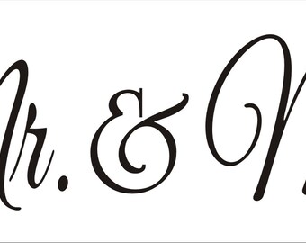 mr mrs stencils etsy