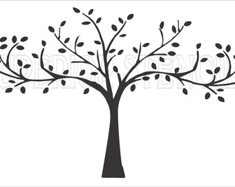 Family tree stencil | Etsy