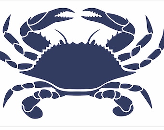 Crab Stencils - Maryland Blue Crab Stencil - Maine Crab Stencil - Create Maine Crab Signs, Maryland Blue Crab Signs- Reusable 10 sizes