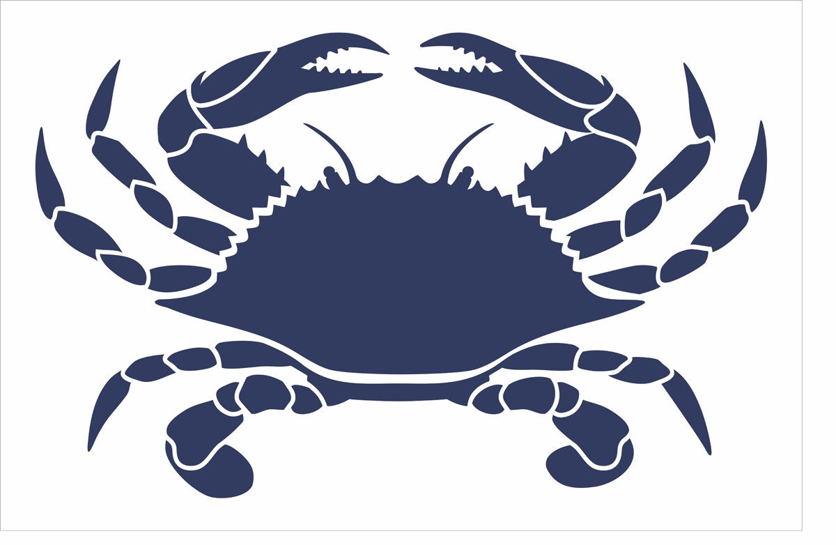 Crab Stencil Maryland Blue Crab reusable STENCILS Create Etsy Crab Stencil Maryland Blue Crab reusable STENCILS Create Etsy