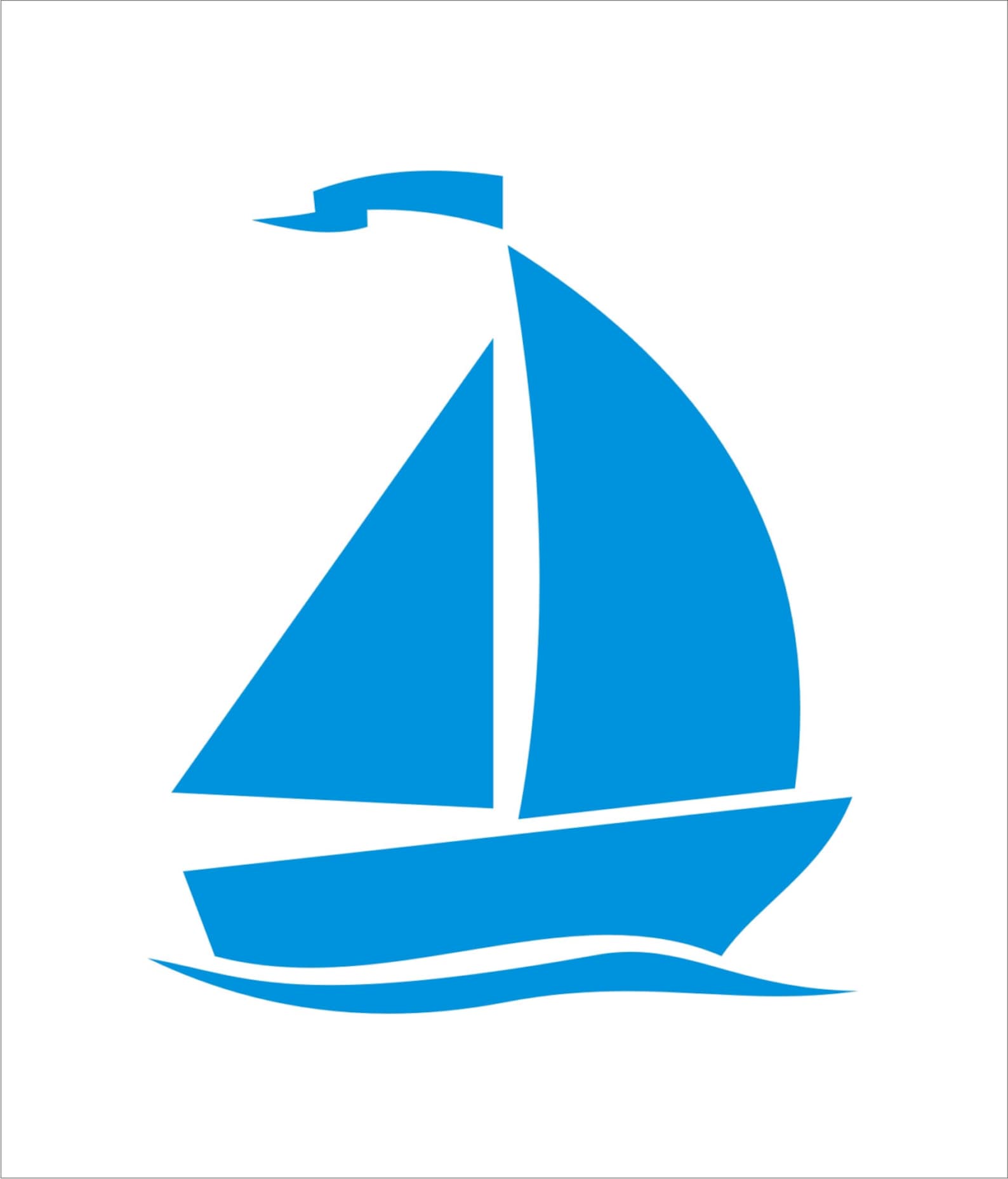 large sailboat stencil