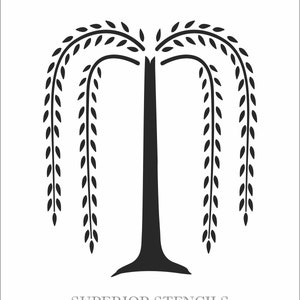 Willow Stencil Prim Willow Willow Tree Stencil Colonial Folk Art 