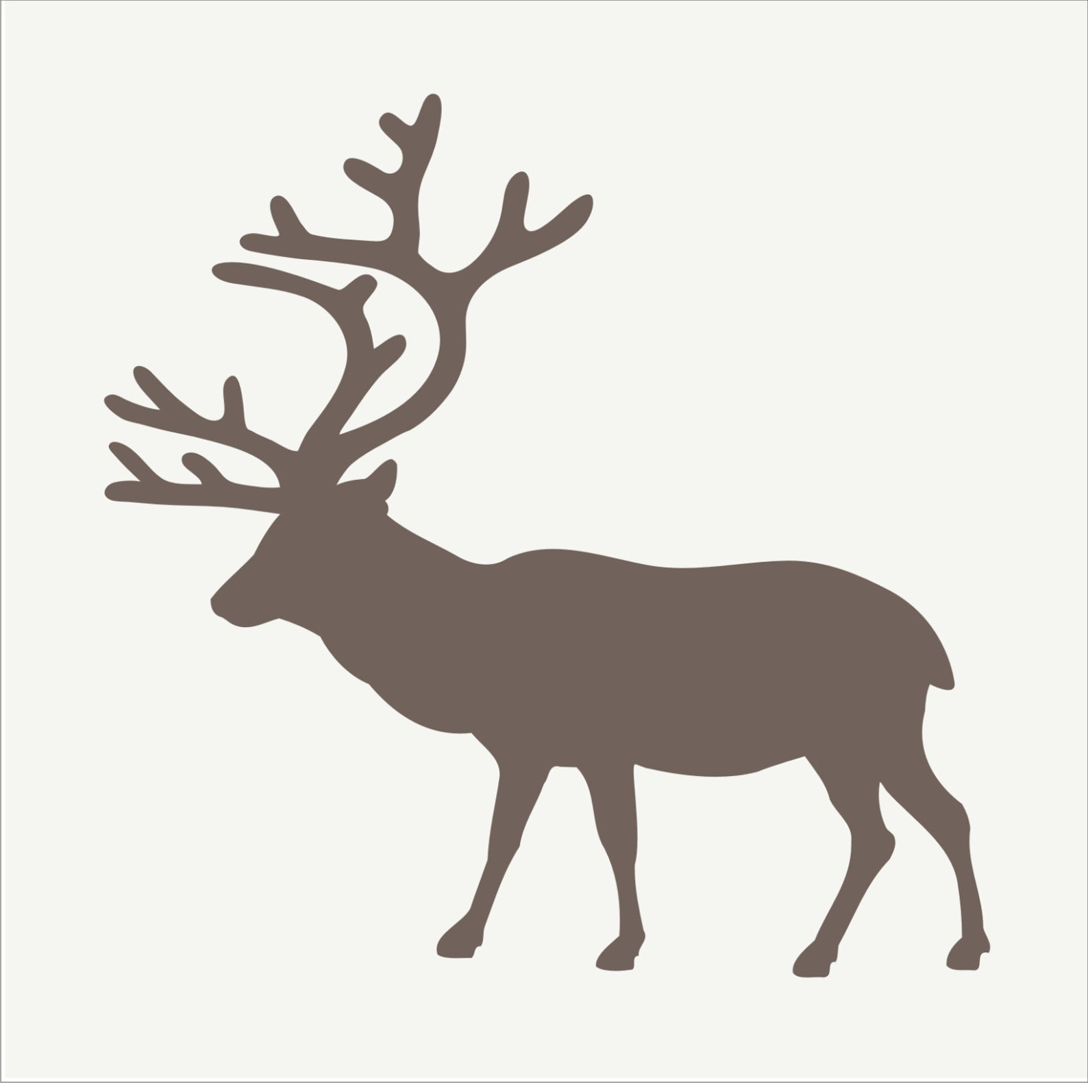 BUCK Reindeer Reusable Stencil 5 Sizes Available Create Etsy UK