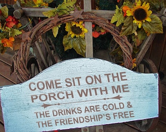 Come Sit on the Porch Stencil - Porch Stencils - Lake - Farmhouse Stencils - Door Stencils -  Create Porch Sign, Front Door Sign, Lake Signs