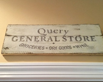 Kitchen Store Sign Stencil - Custom Farmhouse Kitchen Stencil - Paint Kitchen Signs & Decor - Reusable Stencil in 7 Sizes