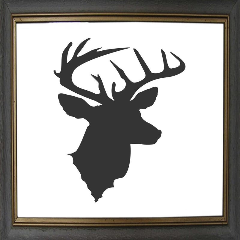Stag Stencil - Etsy