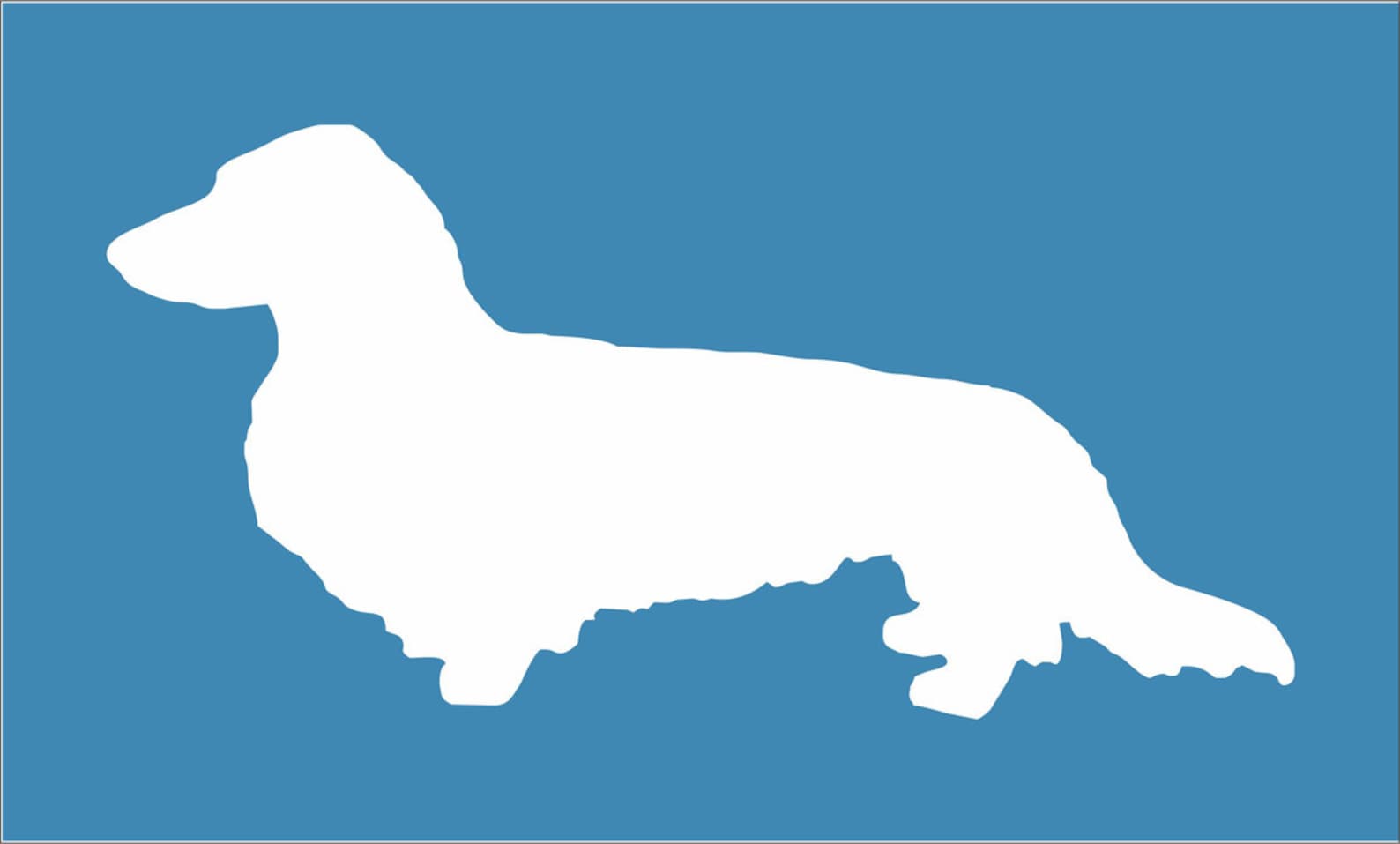 Long Haired Dachshund Stencil Dog Stencil Dachshund Template