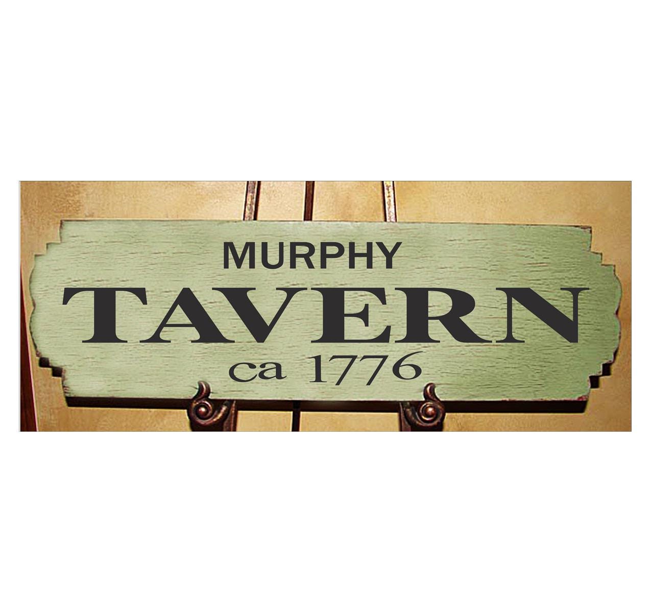 Colonial Style Sign Shapes Tavern Sign Stencil - Custom Tavern Sign Stencil - Colonial Sign ...