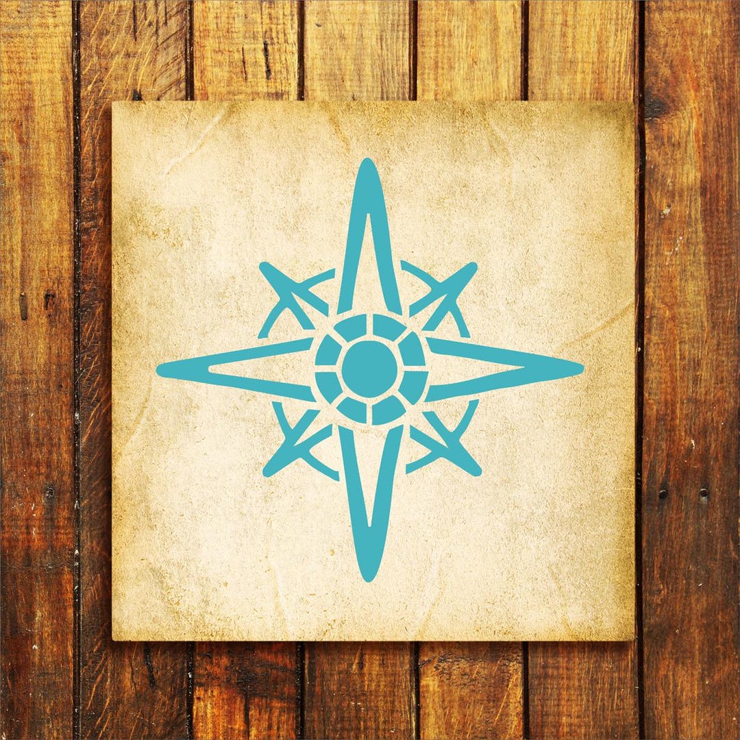 Compass - Compass Stencil - Nautical Stencil - Sailboat Decor - Sailing ...