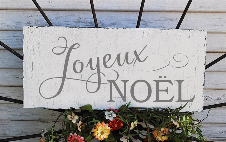 JOYEUX Noel Stencil reusable STENCIL Merry Christmas - Etsy