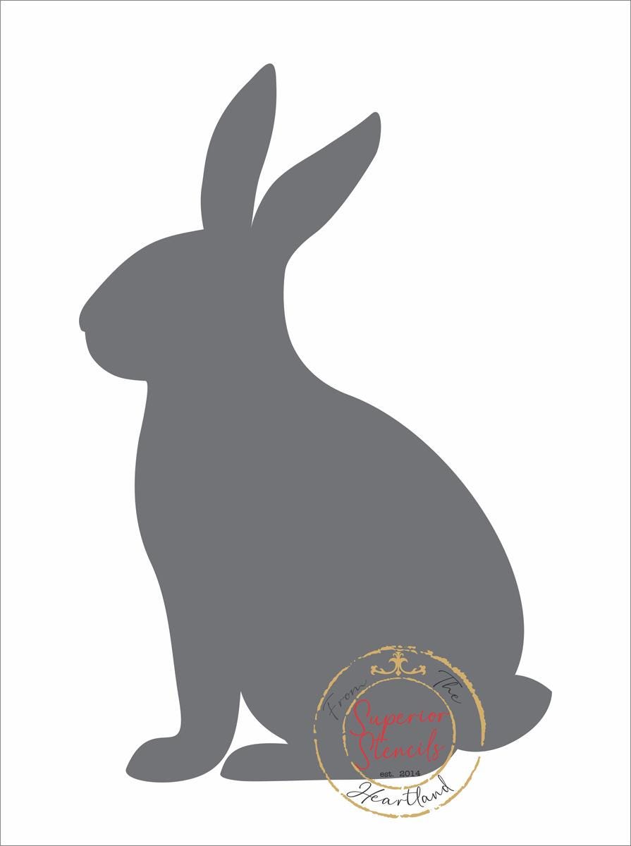 Bunny Rabbit Stencil - Rabbit Stencil - Create Easter Bunny Signs ...