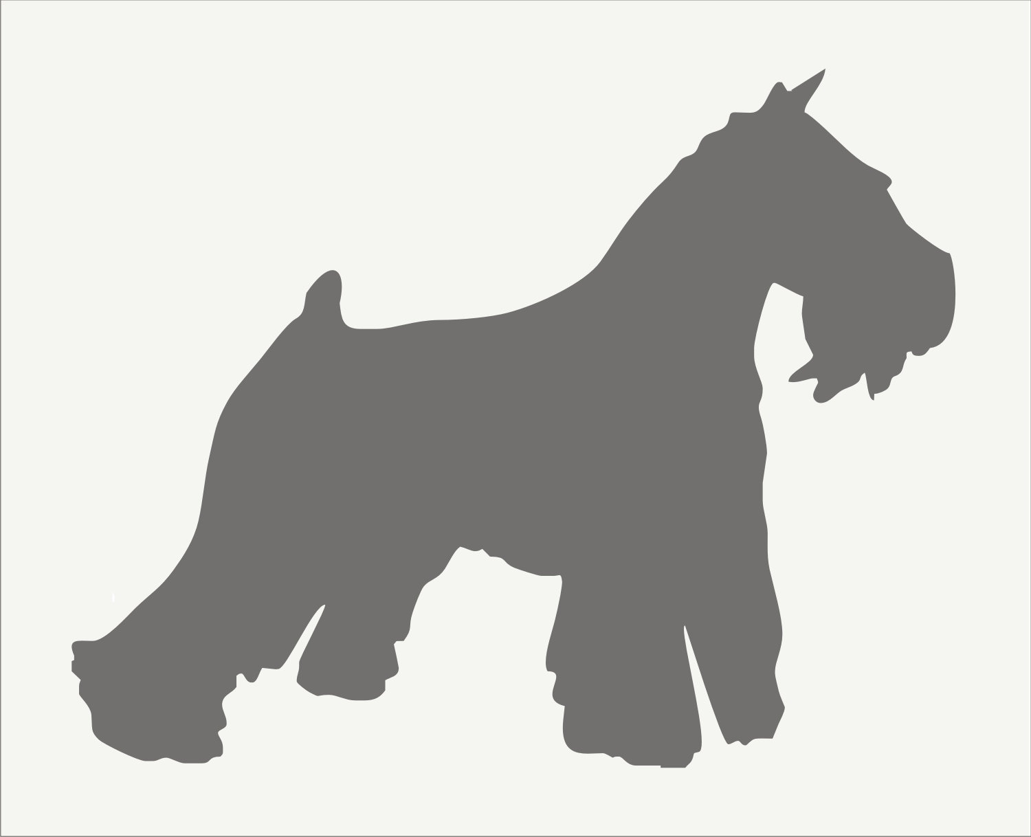 Schnauzer Stencil Schnauzer Dog Reusable Stencils 6 Sizes Etsy UK