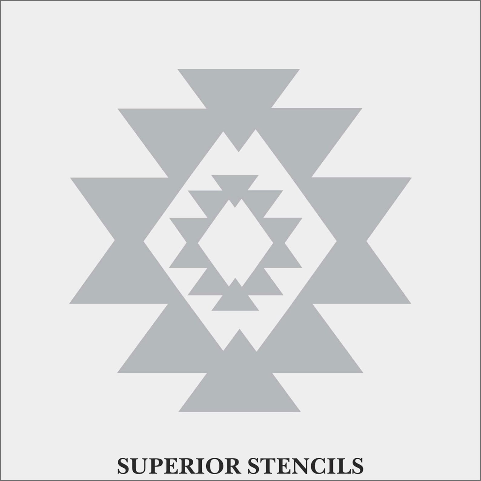 AZTEC Tile Stencils, Tile Stencils, Floor Stencil, Painting Floors ...