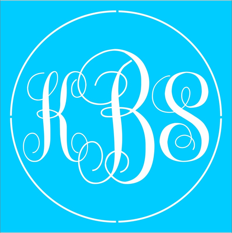 Custom Monogram Stencil Custom Stencil Reusable Stencil 6 Etsy