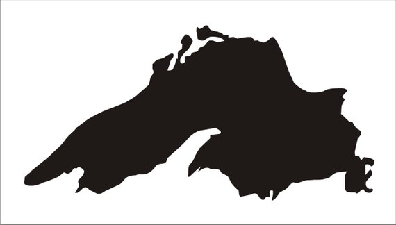 Lake Superior Silhouette Stencil Reusable STENCIL 5 Sizes - Etsy