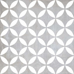 Tile Stencil - Mod Circle Stencil - Paint Floors - Paint Tiles - Backsplash Stencil - Stair Risers - Fireplace Stencils - Reusable 15 size