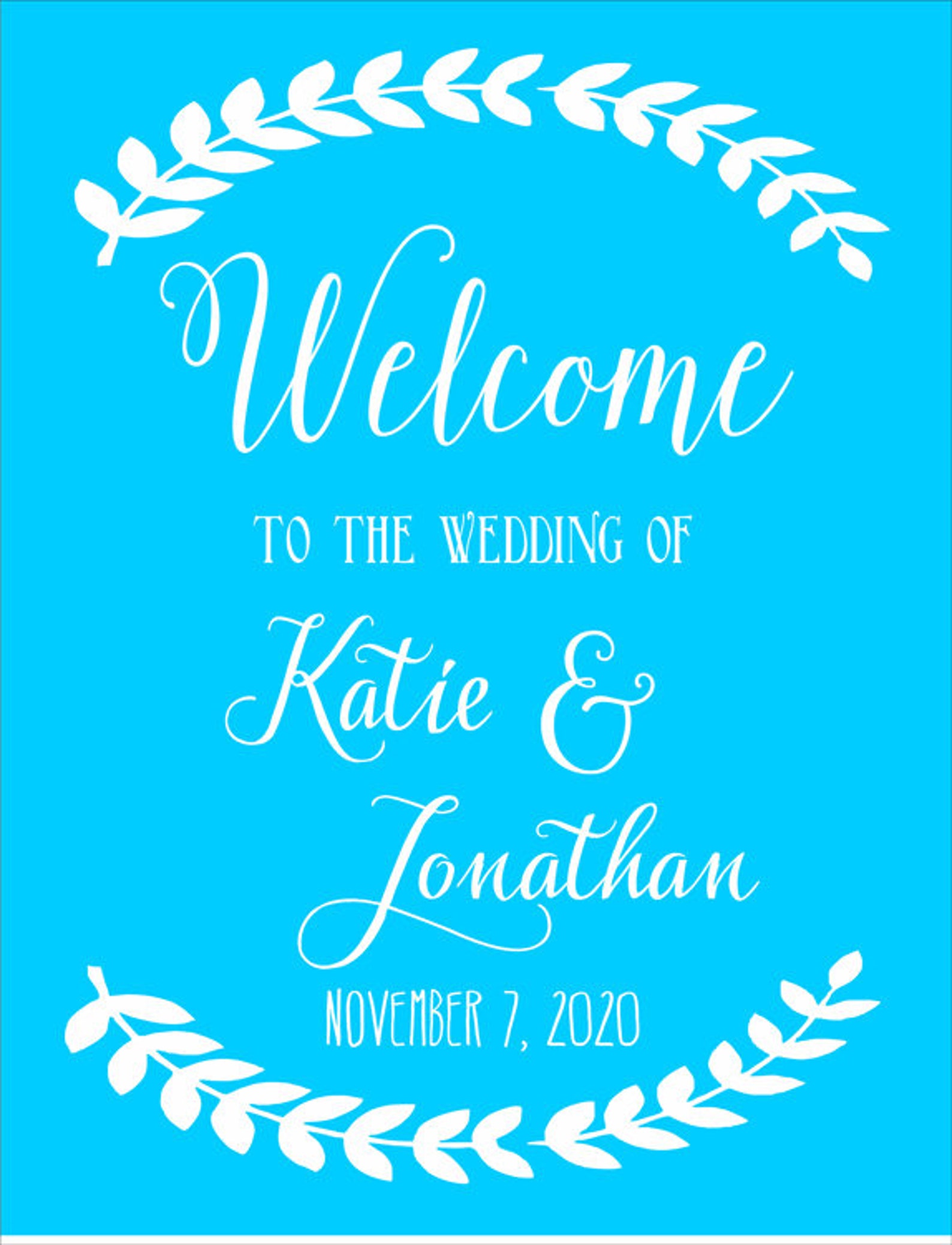 Custom to the WEDDING Stencil Custom Wedding STENCIL Etsy