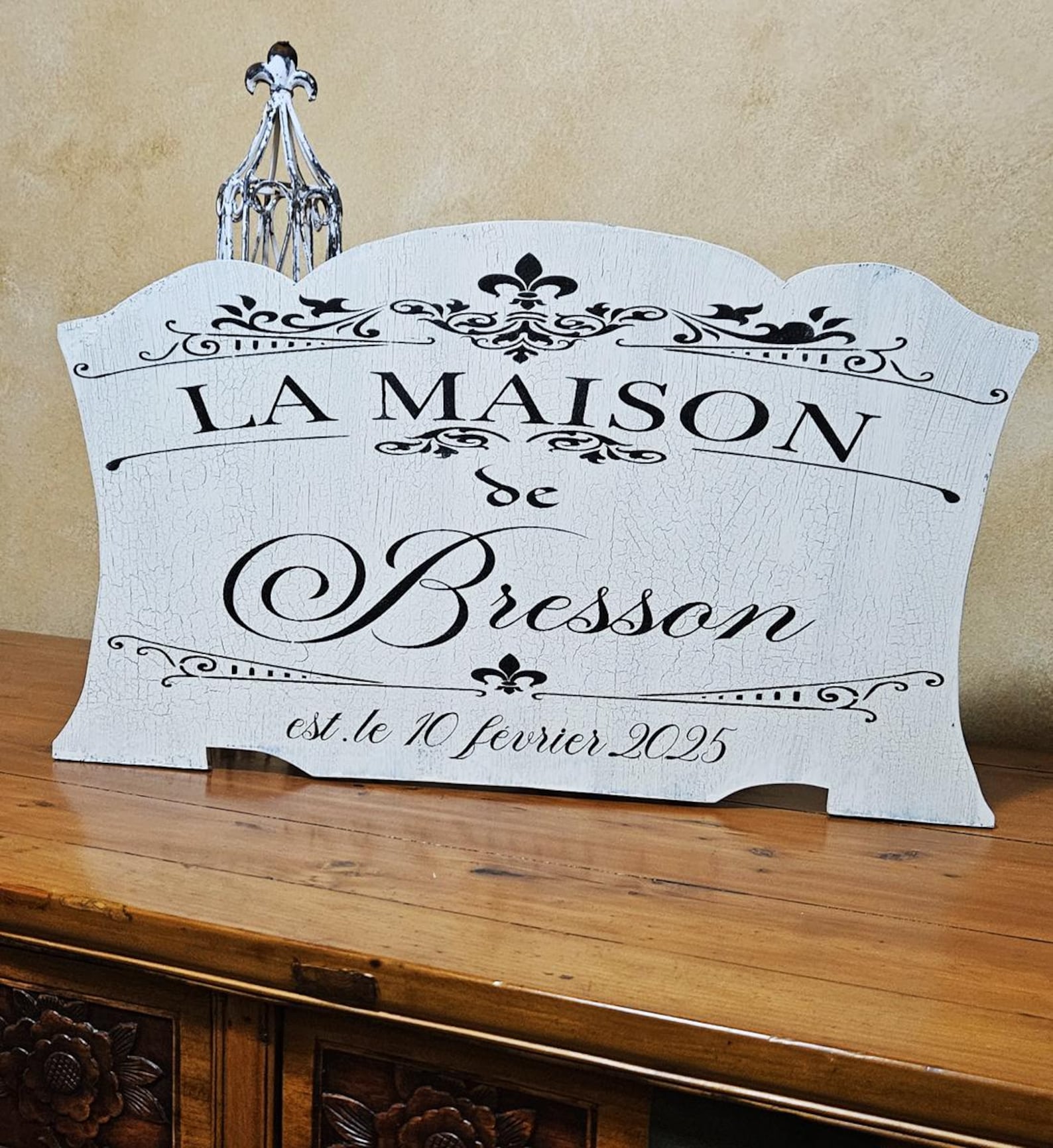 Custom French Sign La Maison Stencil | La Chateau Stencil | French Sign Stencil | Custom ...