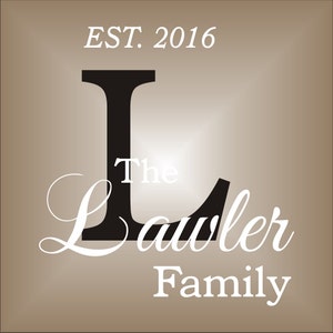 Custom Monogram Stencil - Monogram  Stencils - Custom Wedding Stencils - Create Custom Signs, Wedding Signs, Monogram - Reusable 5 Sizes