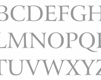 Alphabet Stencil - Letter Stencils - Alphabet Pattern - UPPER Case letters - Create Custom Signs - Reusable 1001 A-Z Letters 8 Sizes