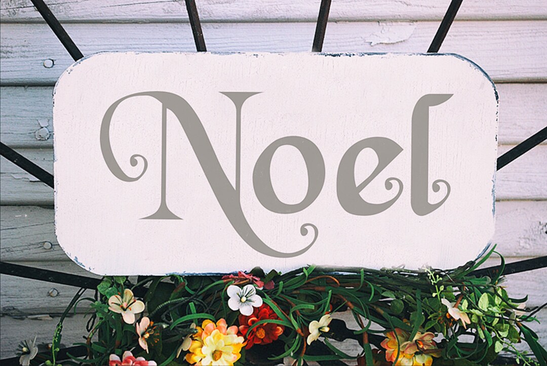 Noel Christmas Stencil reusable STENCIL 7 Sizes Available Create Your ...