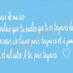 French LOVE LETTER Sign Stencil - French Stencil - French Love Letter - French Decor - French Sign - French Love Letter Sign - Reusable bild 2