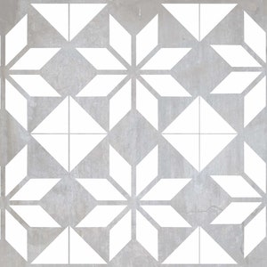 Starburst Tile Stencil - Floor Stencils - Backsplash Stencils - Fireplace Stencils - Reusable Stencil - 15 sizes - Wall Stencils