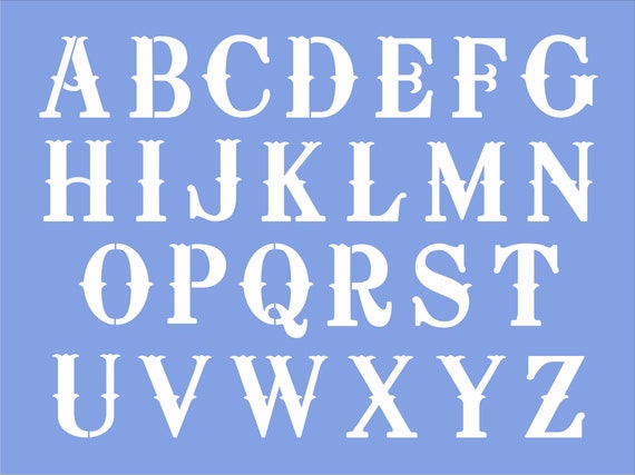 Stencil Alphabet Size Explained