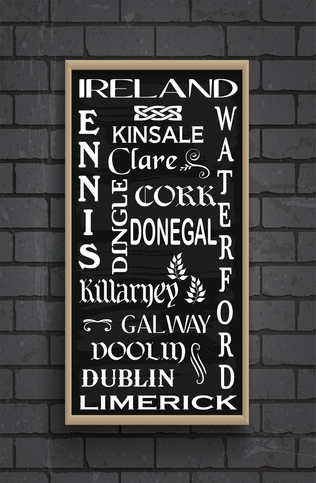 IRELAND STENCIL Reusable Stencil 10 Sizes Available Create Etsy