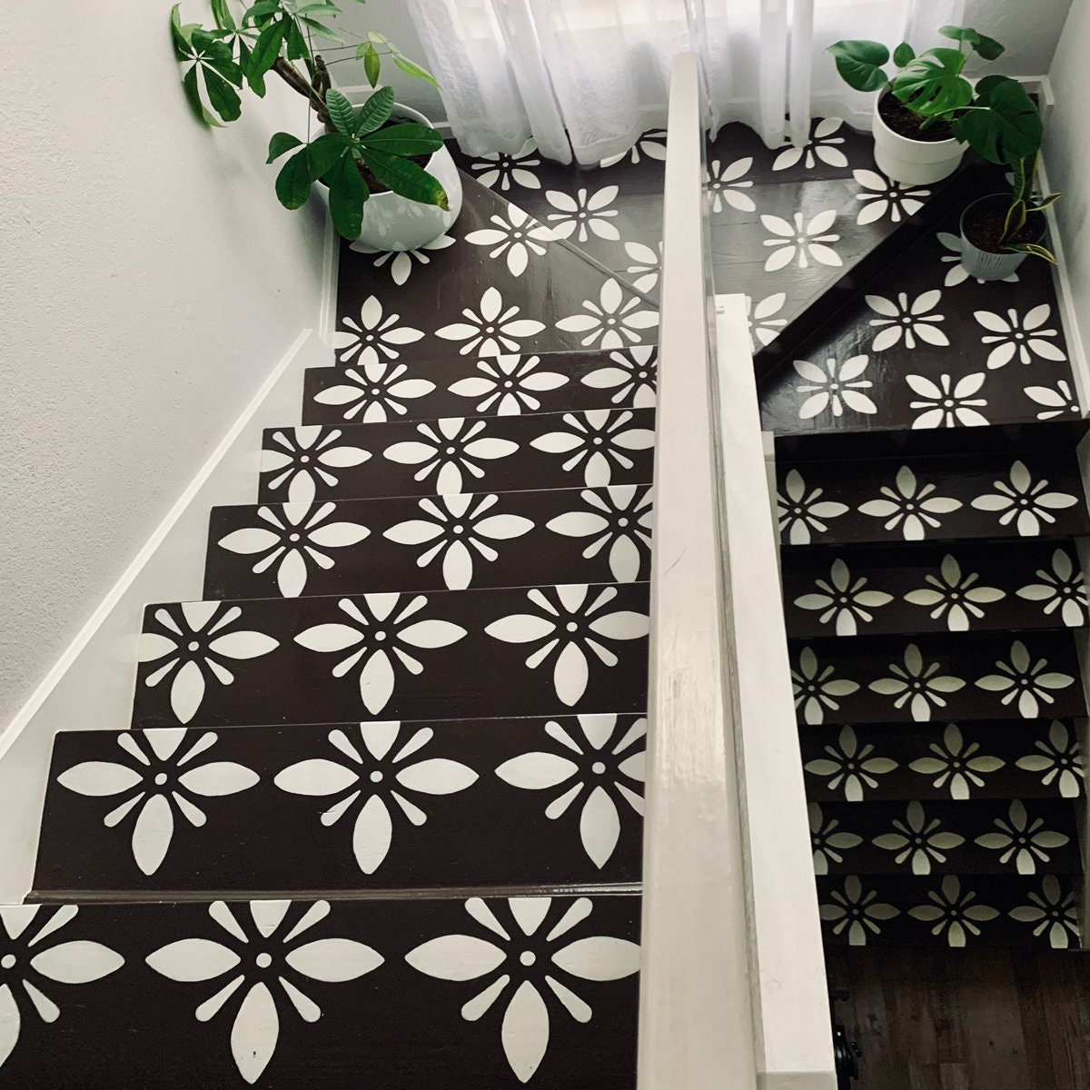 Tile Stencil - Tile Stencils for Painting Floors - My Flower Garden ...