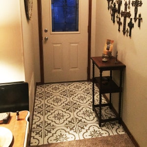 Tile Stencils | VICTORIA Tile Stencil | Reusable Stencil for Painting Floors, Backsplashes, Walls & Fireplaces | Faux Tile Paint Stencil