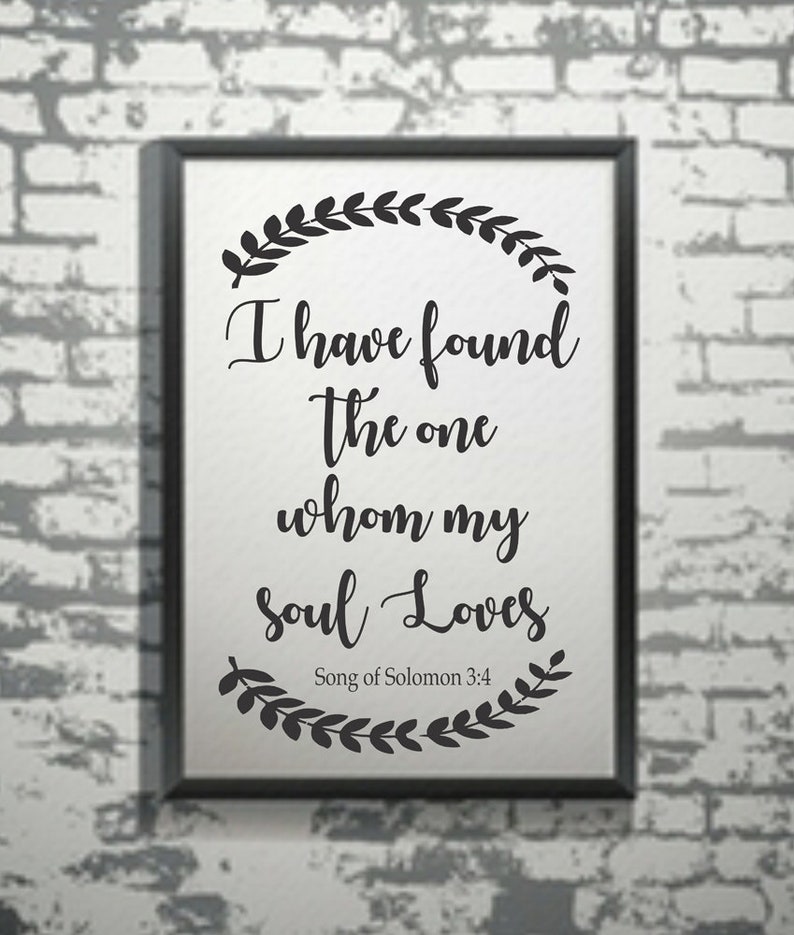 I have found the one whom my soul loves stencil reusable etsy