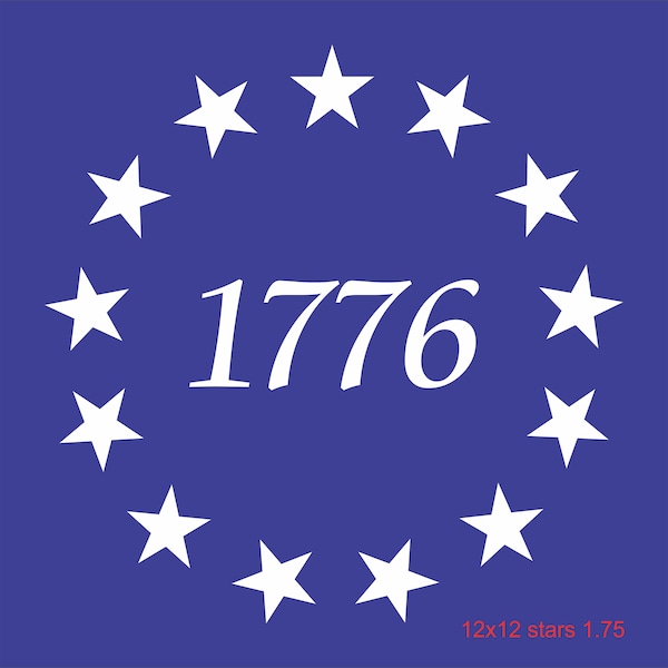 Betsy Ross Star Stencil - US Flag Stars 1776 - Star Stencil - Create Besty Ross Flag Signs, Patriotic signs - Reusable 13 Sizes