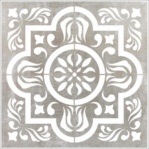 Venitian Tile Stencil - Floor Tile Stencils - Tile Stencils - Wall Stencils - Backsplash Stencils - Fireplace Stencils - Reusable 15 sizes