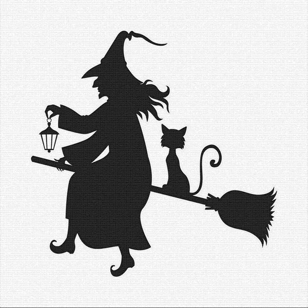 Witch Stencil - Halloween Stencil - Halloween - Farmhouse Signs - Create FUN Halloween Signs, Halloween Decor - Reusable STENCIL 7 sizes