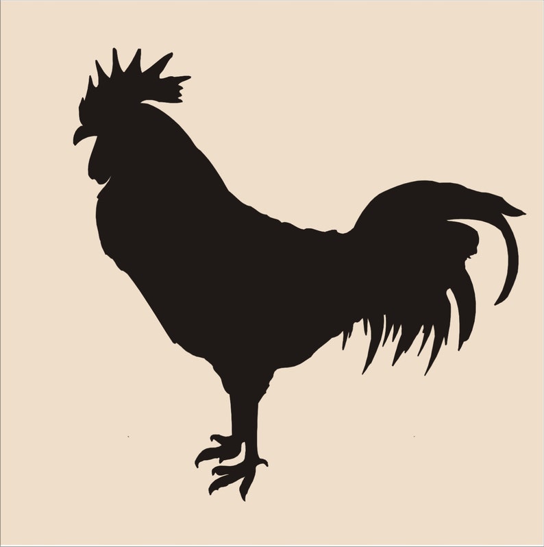 ROOSTER Stencil Create Farmhouse Signs 5 sizes available Create Barn Signs image 1