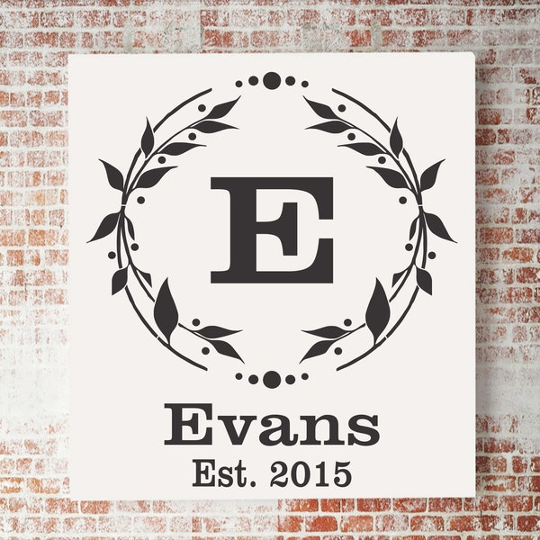Custom Monogram Stencils - Custom Stencils - Wedding Stencils - Monogram Stencils - Paint Custom Signs, Monogram Signs - Reusable 12 sizes