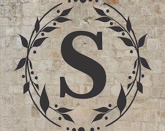 Monogram Stencil, Custom Monogram Stencil, Corn Hole Boards Stencil, Personalized Monogram Stencil, Wedding Sign Stencil - Reusable 9 size