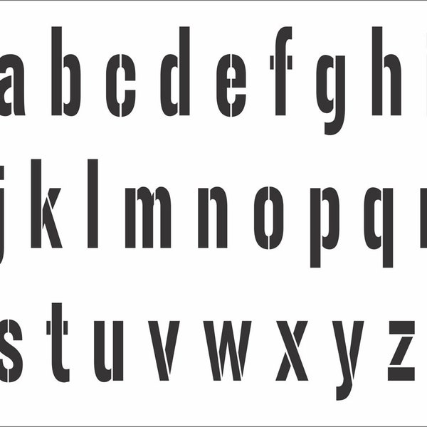 Reusable 7" Letter Stencils Etsy