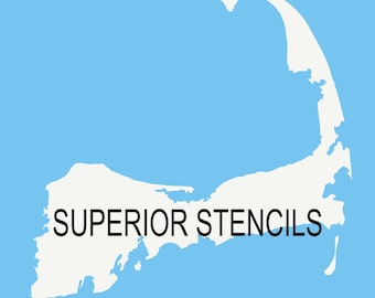 CAPE COD Stencil - Cape Cod Sign Stencil - Cape Cod Pattern -  Cape Cod -  Create Cape Cod Signs - Reusable STENCIL- 11 sizes