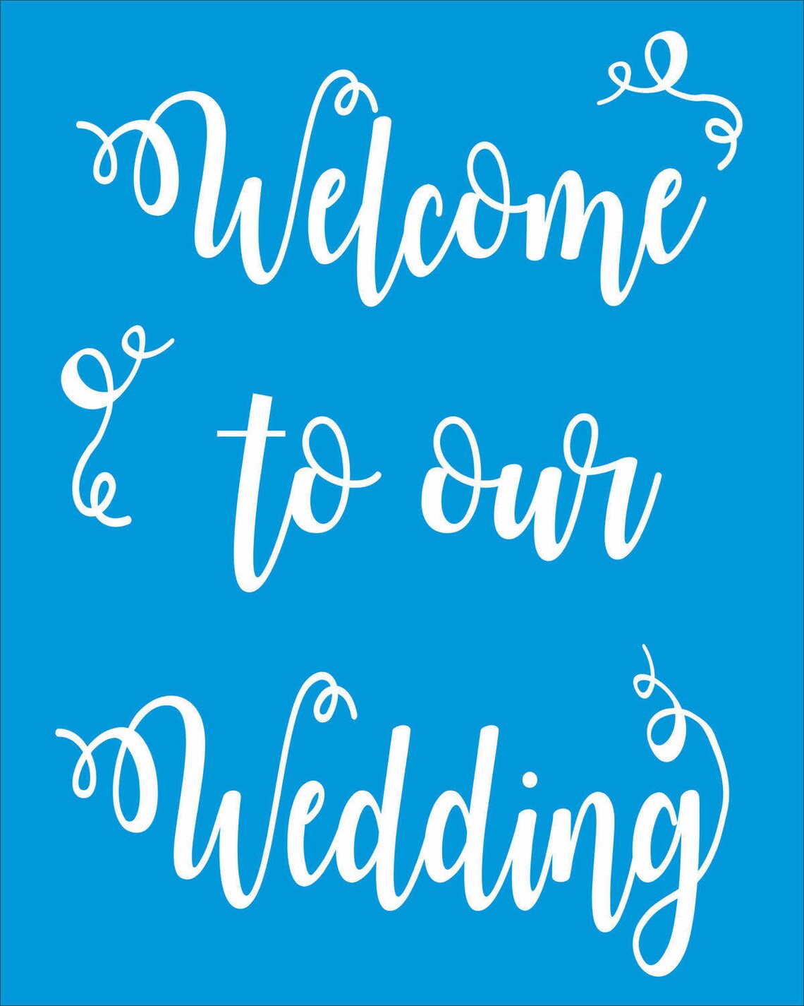 Welcome to Our WEDDING Wedding Reusable STENCIL Amor Font | Etsy