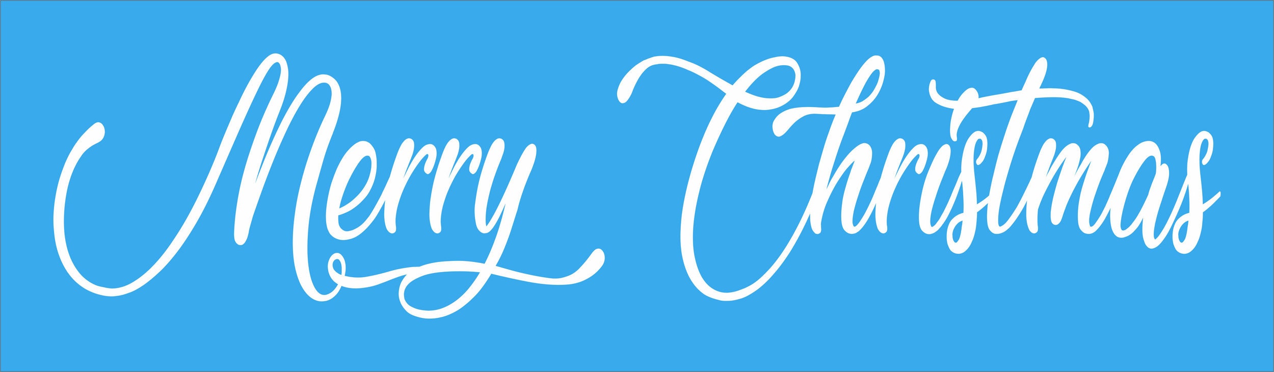 Merry Christmas Stencils Reusable STENCIL Lovely 10 sizes | Etsy