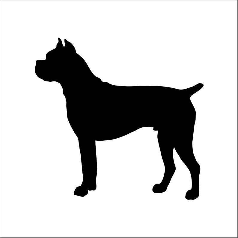 BOXER Stencil Reusable Stencils 7 Sizes Available Create Etsy