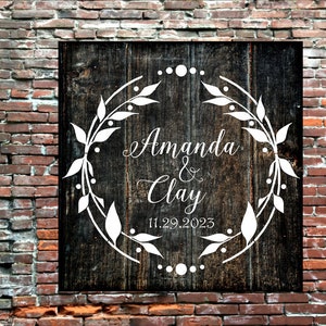 Custom Sign Stencil, Name Sign Stencil, Paint Custom Family Sign, Name Sign, Custom Sign, Wedding Sign, Barn Wedding Decor, Reusable
