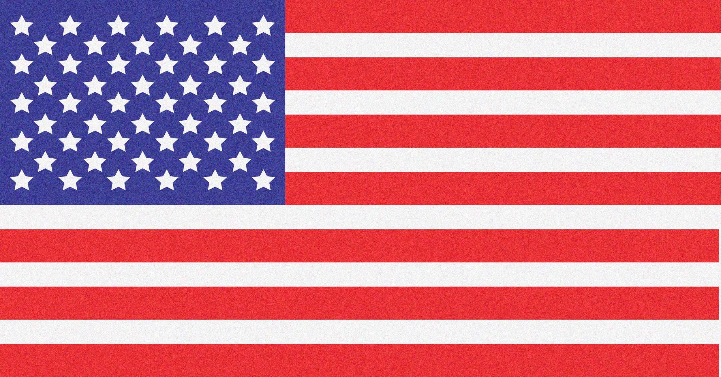 American Flag 50 Stars Reusable Stencil Template