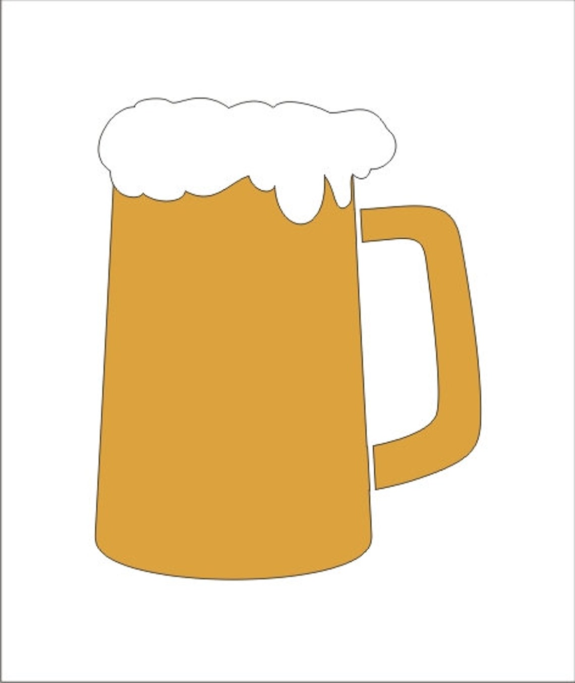 Beer Mug Stencil Reusable STENCIL Available in 5 Sizes - Etsy Australia