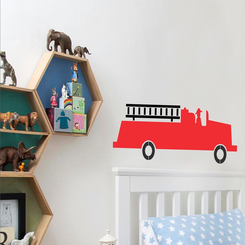 Fire Truck Stencil Firetruck Stencil reusable Stencils 5 - Etsy New Zealand