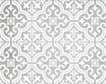Tile Stencil - Painting Floors - Floor Painting - Floor Stencils - Stair Risers - Tile Stencil for Painting Floors - Backsplash - FREE SHIP