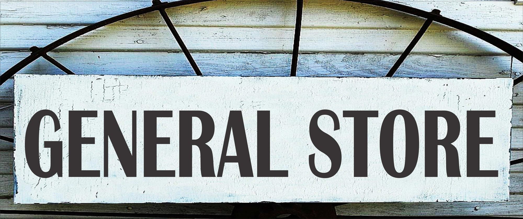 GENERAL STORE Sign Reusable STENCILBrittanfont 9 sizes | Etsy